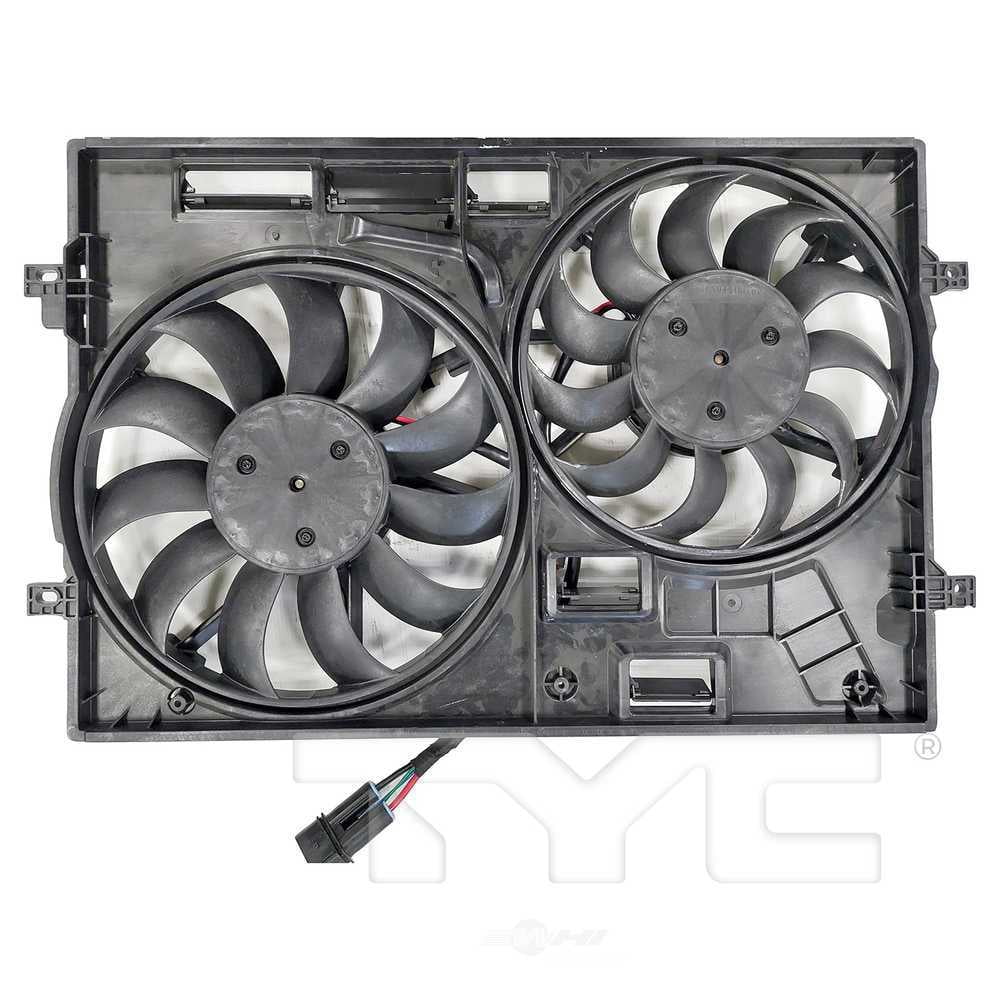 TYC 625320 Dual Radiator And Condenser Fan Assembly