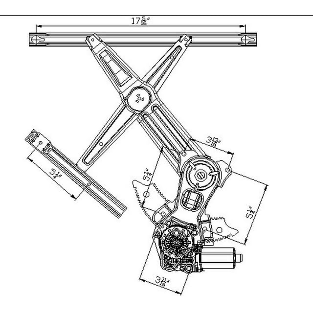 TYC 660184 Power Window Motor And Regulator Assembly Fits 2002 Dodge Ram 1500