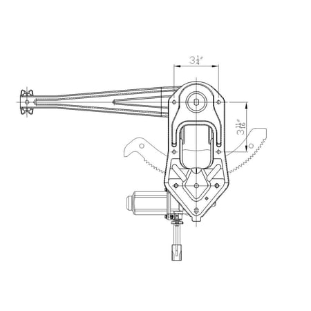 TYC 660258 Power Window Motor And Regulator Assembly Fits select: 1996-2011 FORD RANGER