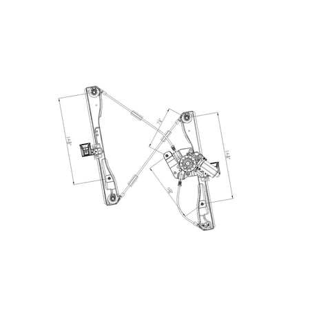 TYC 660318 Power Window Motor And Regulator Assembly