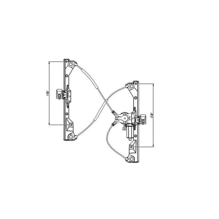 TYC 660353 Power Window Motor And Regulator Assembly
