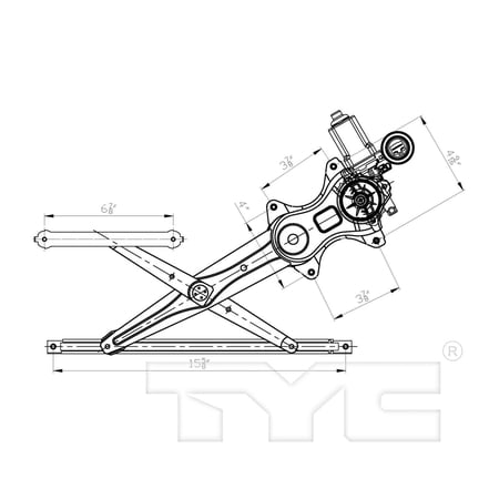 TYC 660402 Window Motor & Regulator for Prius, Scion tC TO1350200-Front Left Fits select: 2004-2009 TOYOTA PRIUS, 2005-2010 TOYOTA SCION TC