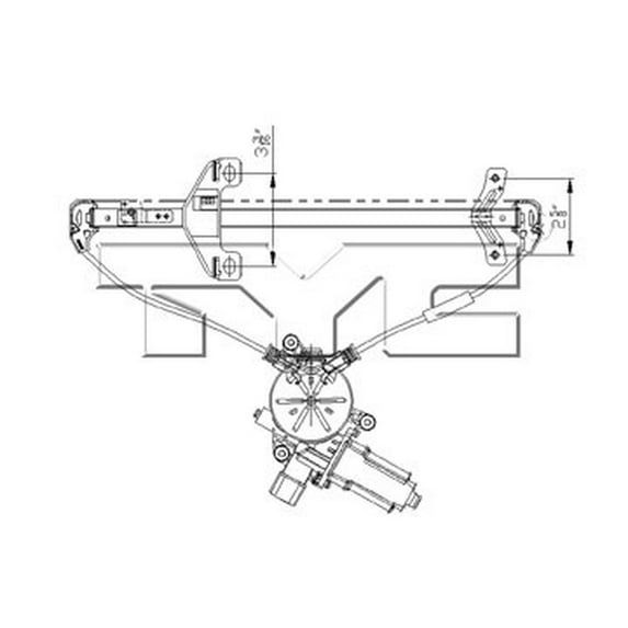 TYC 660486 Power Window Motor and Regulator Assembly For 03-07 Honda Accord