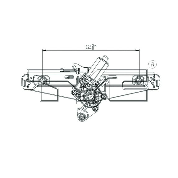 TYC 660513 Rear Right Replacement Window Regulator Fits select: 2005-2007 CHEVROLET MALIBU, 2008 CHEVROLET MALIBU LS
