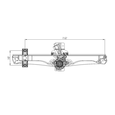 TYC 660586 Power Window Motor And Regulator Assembly Fits select: 2013-2017 CHEVROLET TRAVERSE, 2013-2017 GMC ACADIA