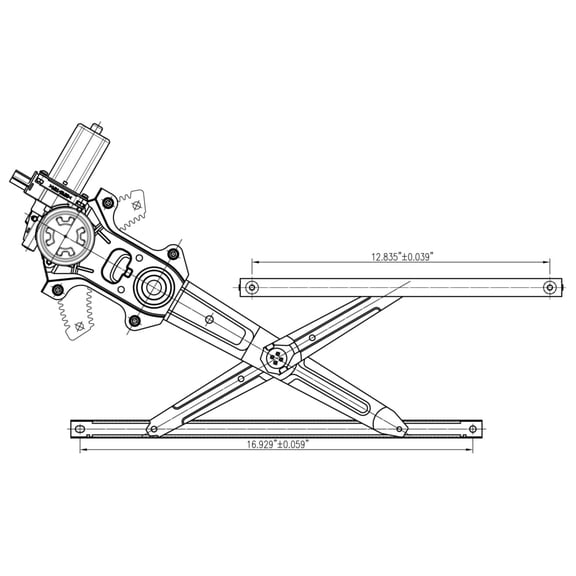 TYC 660603 Power Window Motor And Regulator Assembly Fits select: 2011-2017 HONDA ODYSSEY
