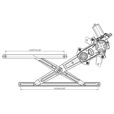 TYC 660604 Power Window Motor And Regulator Assembly Fits select: 2011-2017 HONDA ODYSSEY