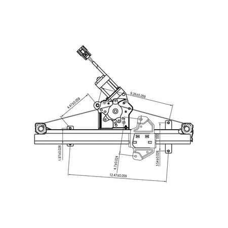 TYC 660609 Power Window Motor And Regulator Assembly