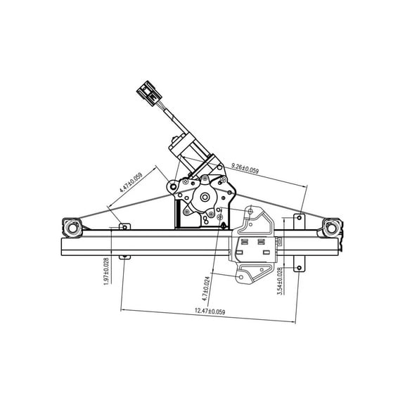 TYC 660609 Power Window Motor And Regulator Assembly