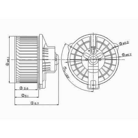 TYC 700063 A/C Condenser Blower Assembly For 01-07 Toyota Sequoia Tundra