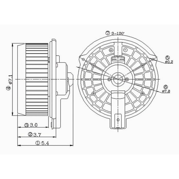 TYC 700112 A/C Condenser Blower Assembly For Select 98-10 Lexus Toyota Models Fits select: 2001-2007 TOYOTA HIGHLANDER, 1999-2003 LEXUS RX