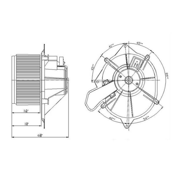 TYC 700176 Chrysler/Dodge Replacement Blower Assembly Fits select: 2005-2006 CHRYSLER 300C, 2007 CHRYSLER 300