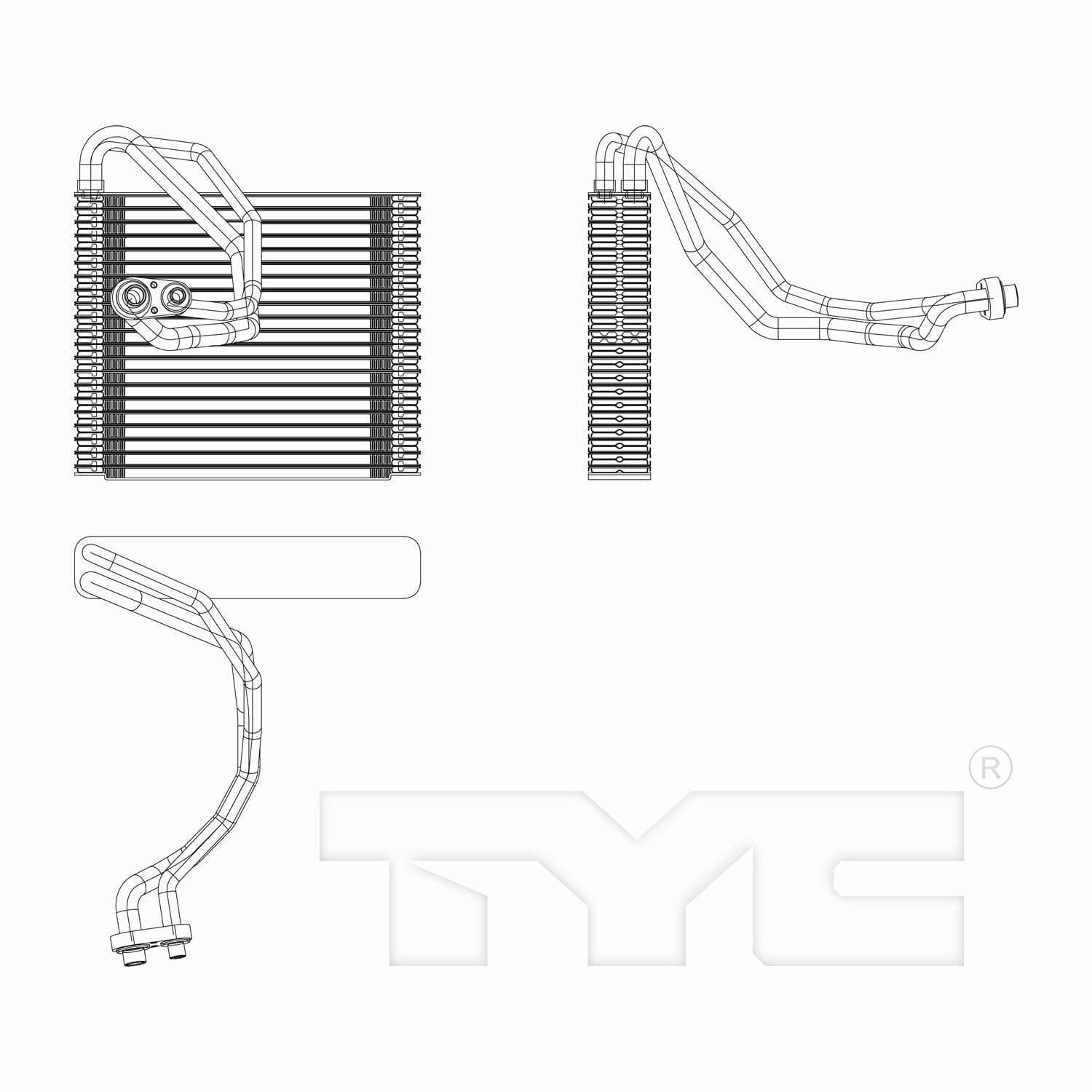 TYC 97231 A/C Evaporator Core For 13-16 Dodge Dart