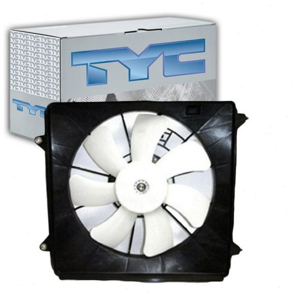 TYC AC Condenser Fan Assembly compatible with Honda Accord 2.4L L4 2008-2012