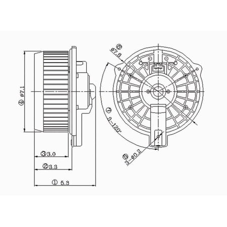 TYC Blower Motor, w/ fan cage Fits select: 2003-2007 HONDA ACCORD, 2008-2014 HONDA RIDGELINE