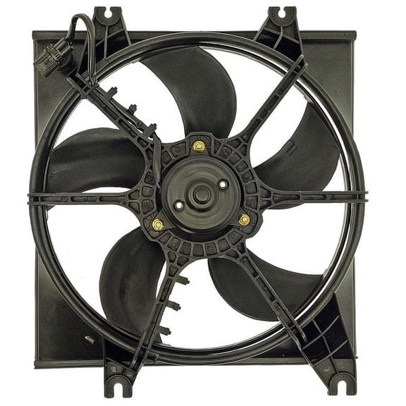 TYC For 00-06 Accent Radiator Engine Cooling Fan Motor Assembly w/ Shroud