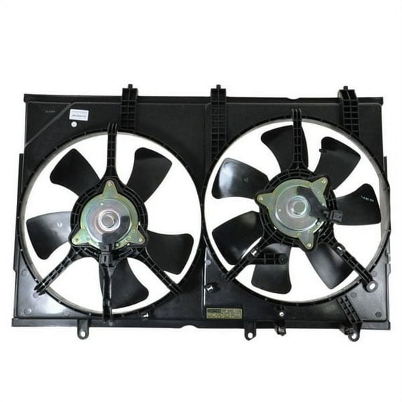 TYC For 03-06 Outlander 2.4L Radiator AC Condenser Cooling Fan Motor Assembly