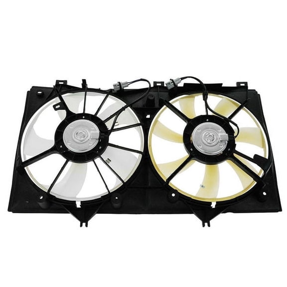 For 07-11 Camry Hybrid Dual Radiator A/C Condenser Cooling Fan Motor Assy Shroud