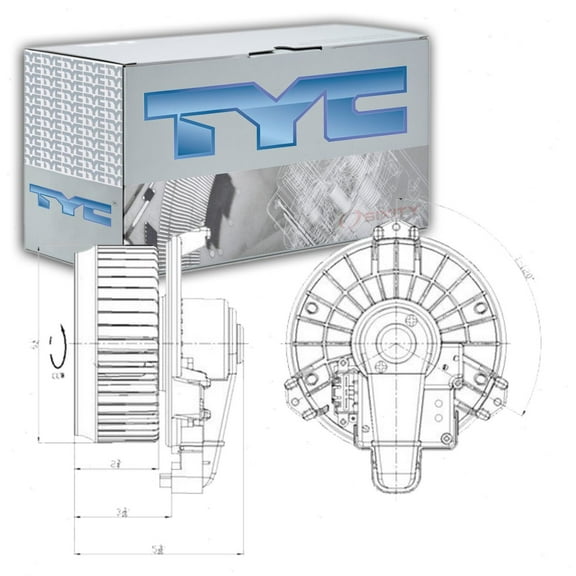 TYC Front HVAC Blower Motor compatible with Toyota Highlander 2008-2019