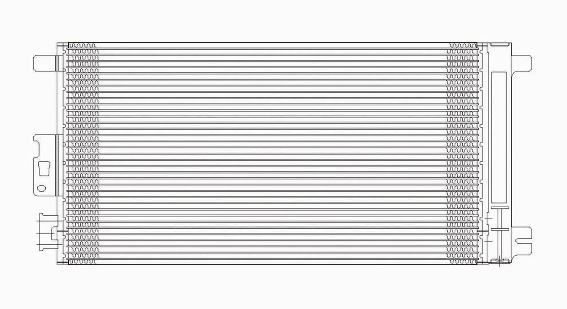 TYC GM3030255 Chevrolet Malibu, Pontiac G6 Radiator Repair Hardware