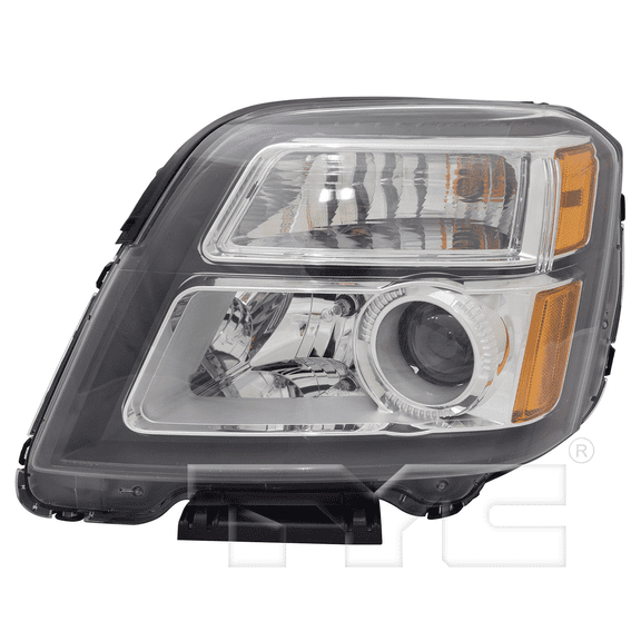 TYC Halogen Headlight (Dark) Left Driver for 16-17 GMC Terrain (Denali) Fits 2016 GMC Terrain