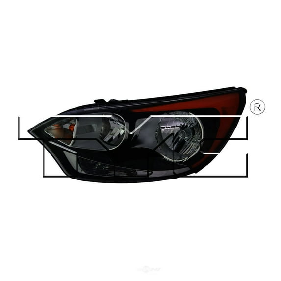 TYC Halogen Headlight for 12-17 Kia Rio5 Hatchback w/o LED Position Left Driver Fits 2016 Kia Rio