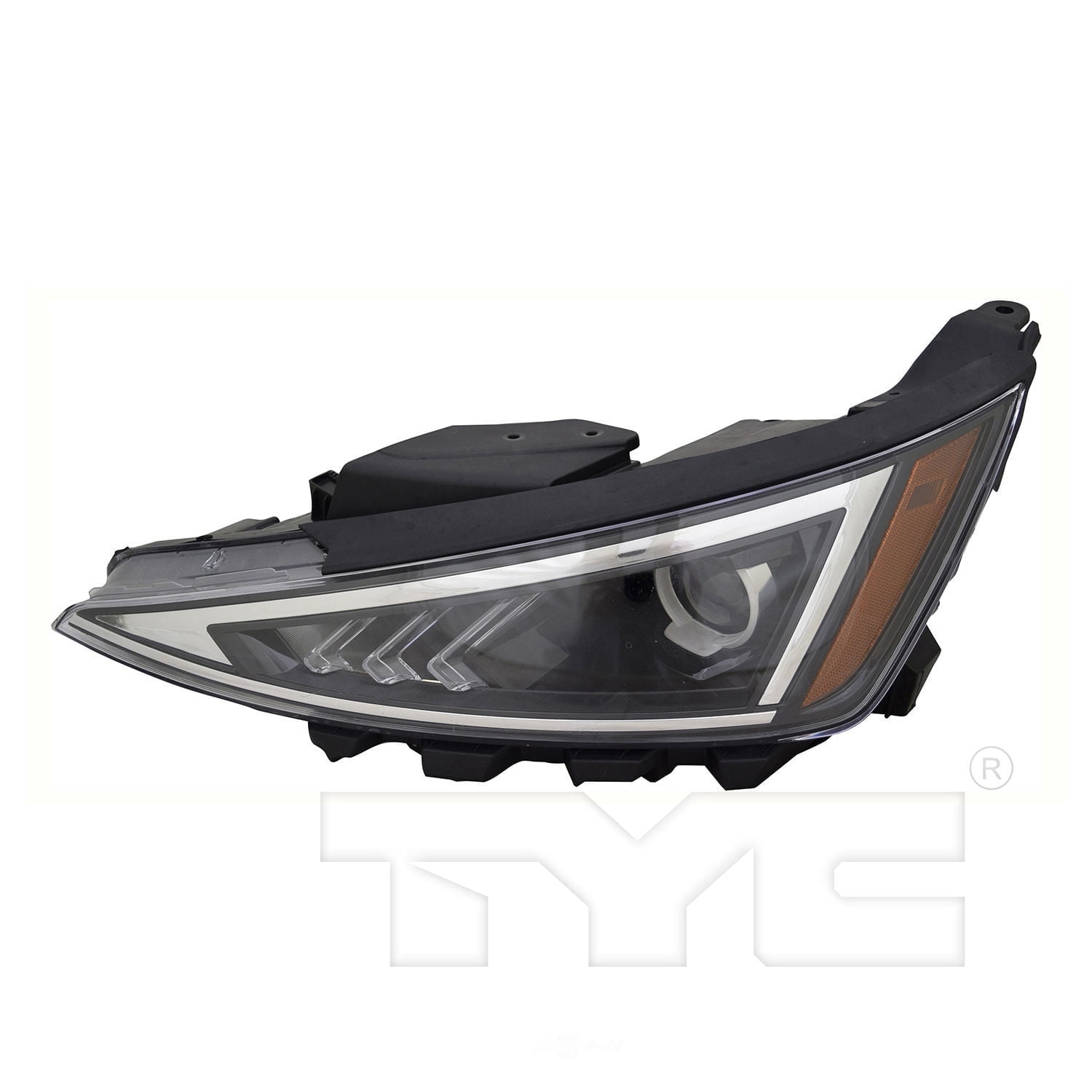 TYC Headlight Front Lamp for 19-20 Hyundai Elantra w/Halogen DRL Driver Left Fits 2019 Hyundai Elantra