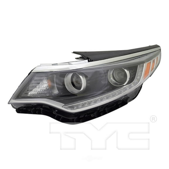 TYC Headlight Front Lamp w/LED Accent for 16-17 Kia Optima Driver Left Fits 2016 Kia Optima