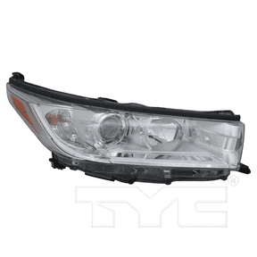 TYC Headlight Lamp for 17-19 Toyota Highlander LE+/LE/XLE w/o LED DRL Passenger Fits 2018 Toyota Highlander