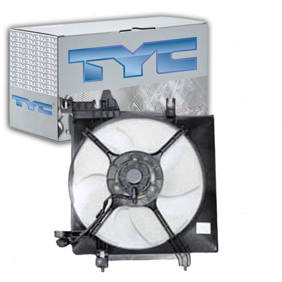 TYC Left Engine Cooling Fan Assembly compatible with Subaru Legacy 2.5L H4 2005-2014