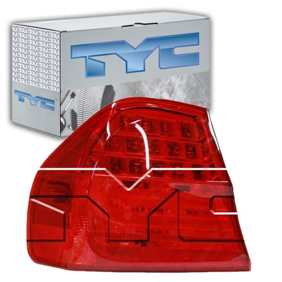 TYC Left Outer Tail Light Assembly compatible with BMW 328i 2009-2011