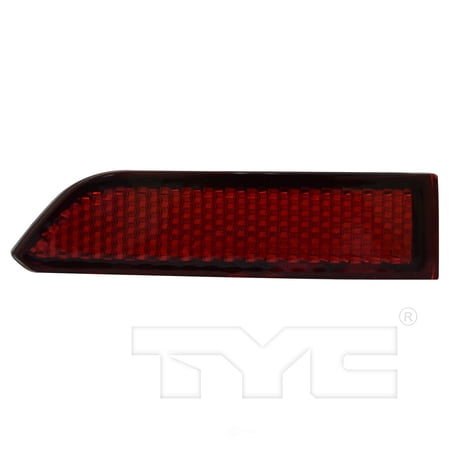 TYC Outer Rear Bumper Reflector Left Driver for 18-19 Volkswagen Tiguan CAPA Fits 2020 Volkswagen Tiguan