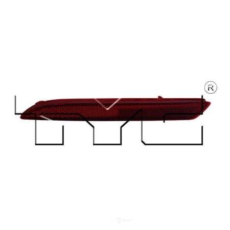TYC Reflector Assembly Fits 2012 Honda CR-V