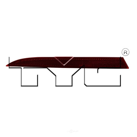 TYC Reflector Assembly Fits 2014 Honda Accord