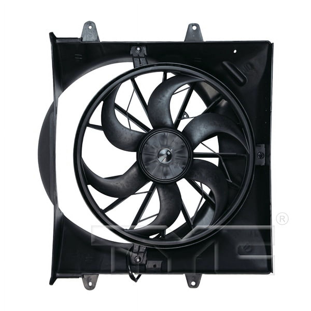 TYC for Jeep Grand Cherokee Replacement Radiator/Condenser Cooling Fan Assembly Fits 1981 Dodge