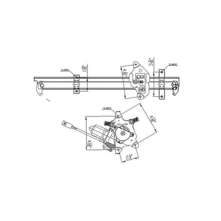 TYC for Nissan Frontier Front Driver Side Power Window Regulator Assy w/ Motor Fits select: 2000-2004 NISSAN XTERRA