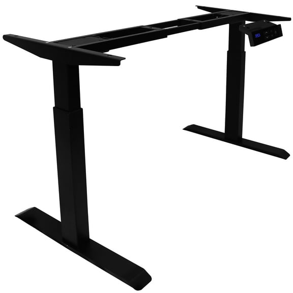 TYCHE HOME Dual Motors Electric Height Adjustable Standing Desk frame, Sit Stand Office Desk with Memory Preset Controller