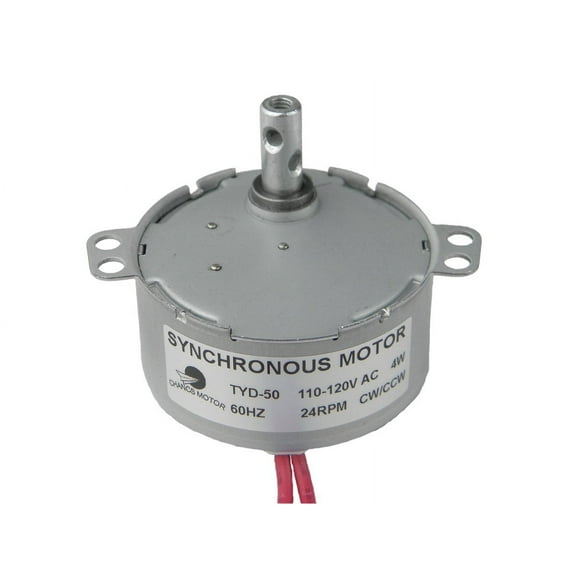 TYD-50 Synchronous Synchro Motor 110V AC 24RPM CW/CCW 4W Torque 1.2Kg.cm Gear Motor