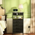 thumbnail image 1 of TYDIMOR Small Dresser for Bedroom, 4 Drawer with Charging Station, Black, Ideal for Adults, 1 of 8