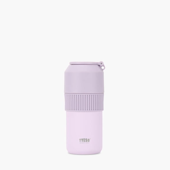 TYESO Slim Can Cooler Insulated, universal cup insulator for to-go cups | Skinny Can Vacuum Insulated Stainless Steel Drink Holder for Hard Seltzer, Beer, Soda, and Energy Drinks (Purple, 20 OZ)