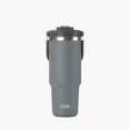 thumbnail image 1 of TYESO Tumbler with Flip Straw & Sip Lid, Vacuum Insulated Water Bottle, Double Wall Stainless Steel Coffee Cup Travel Mug Leak Proof (Gray, 40 OZ), 1 of 7
