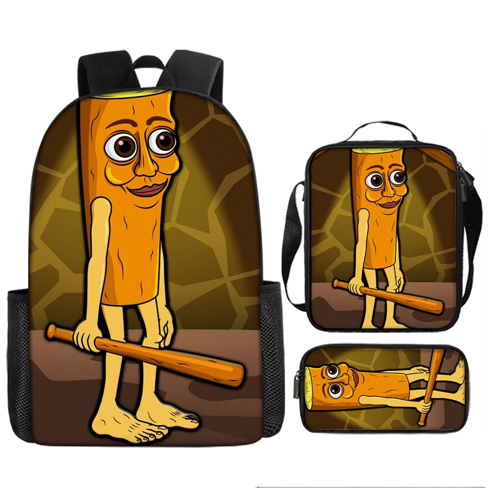 TYFLEI 3 Pcs Printed Italian Brainrot Backpacks Cartoon Travel Laptop ...