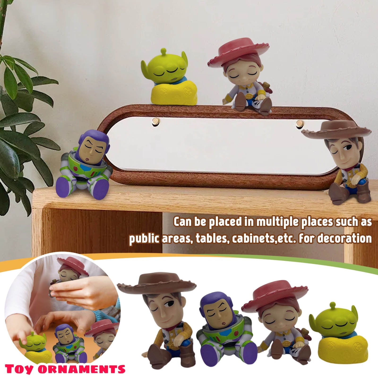 TYFLEI 4 Pcs Toy Story Action Figures Mini Toy Story Shoulder-to ...