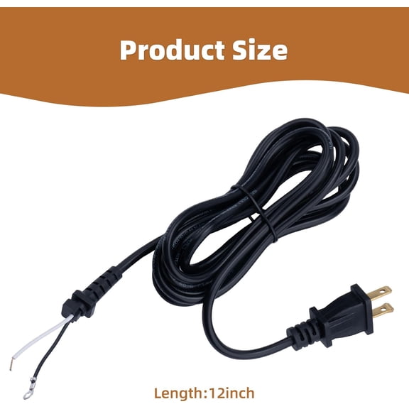 TYFRW-04624 Trimmer Cord Replacement for Andis T-Outliner Clippers Hair Trimmer (2 Wires)