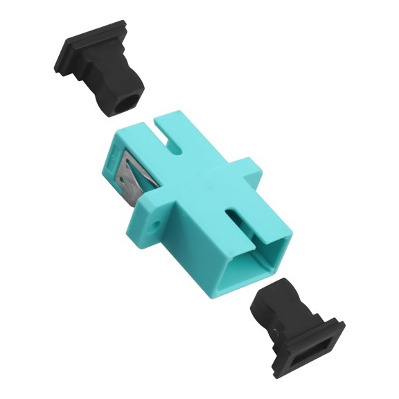 TYFRW-10 Pack Fiber Optical Coupler SC Multimode Fiber Optic Adapter, SC Multimode OM3 Fiber Optical Coupler, Network Internet Connector Adapter with Mount Panel
