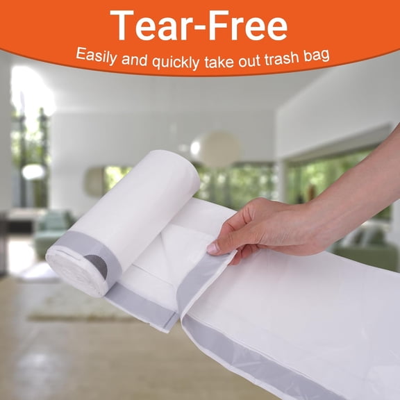 TYFRW-16 Gallon Drawstring Trash Bags 1.2 MIL Heavy Duty 50 Count Perfect Fit White Garbage Can Liners 13-16 Gallon White Drawstring Garbage Liners PERFECT FIT & GRAND SAVE!
