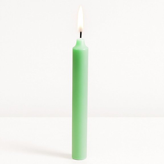 TYFRW-2-Hour Long Burning Unscented Tree or Chime Candles, Light Green, 4 Inch Tall- Set of 20