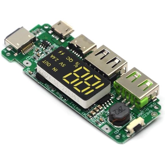 TYFRW-2PCS 186 50 Charging Board Dual USB 5V 2.4A Mobile Power Bank Module for Lithium Battery Charger Board with Overcharge Overdischarge Short Circuit Protection DIY Power Bank