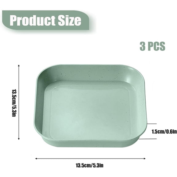 TYFRW-3 PCS Leopard Gecko Potty Pad, Portable Gecko Tank Accessories, Reptile Litter Boxs for Reptile, Lizard (Green)