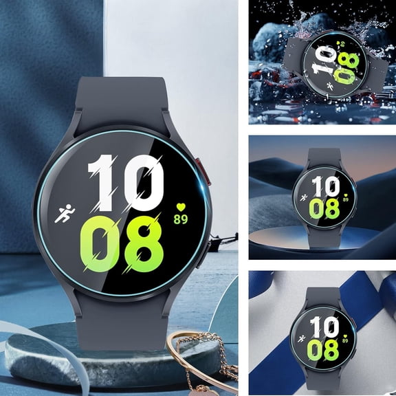TYFRW-4-Pack Privacy Screen Protector for Samsung Galaxy Watch 7/6/5/4 (44mm), [Anti-Peeping] Tempered Glass Protectors Perfectly Fit for Galaxy 44 mm Smartwatches 